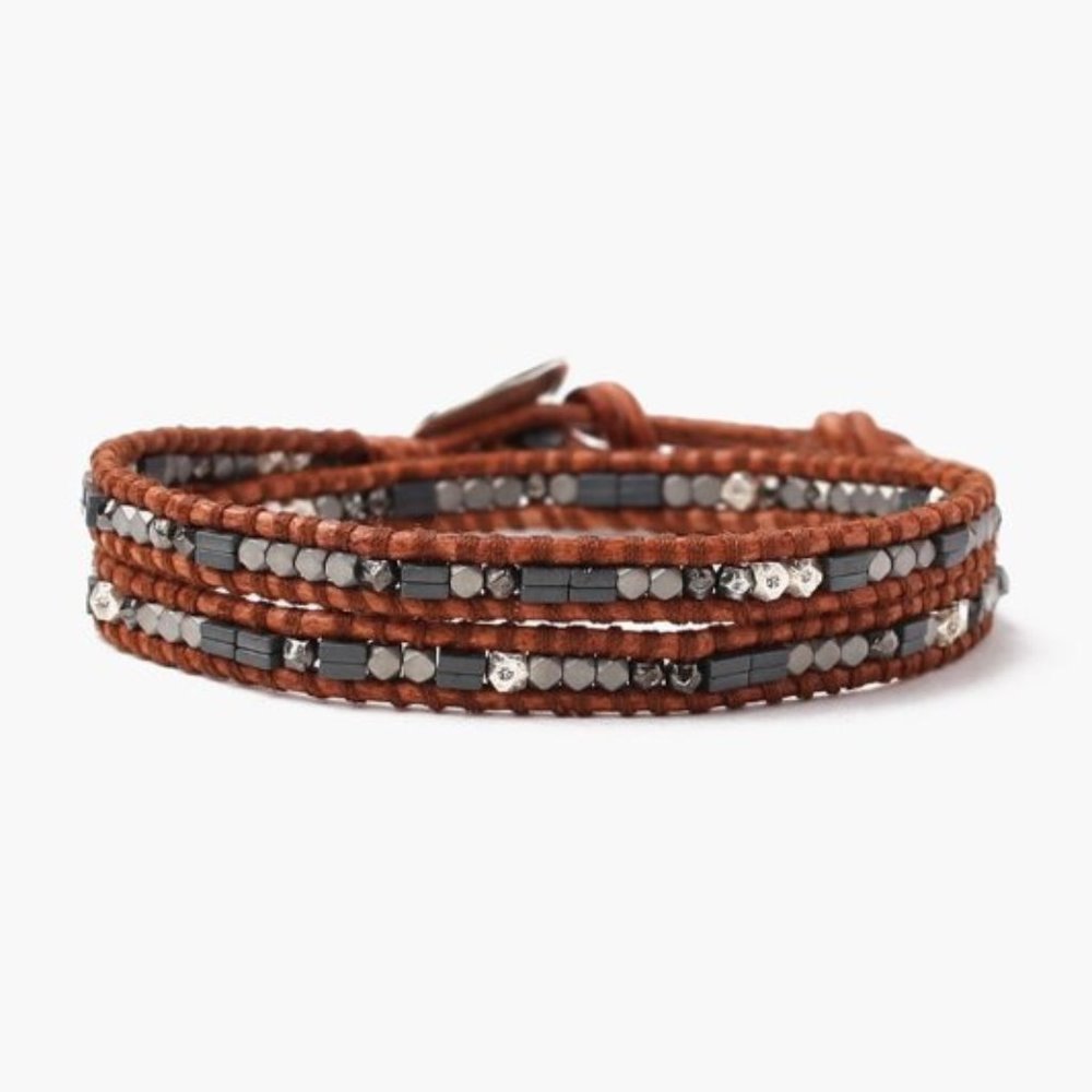 Natural Brown Mix Double Wrap